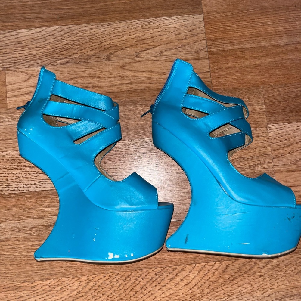 Teal Moon Heels